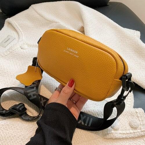Box Shape Mini Soft PU Leather Crossbody Bag for Women 2021 Trends Shopper Travel Fashion Shoulder Purses and Handbags