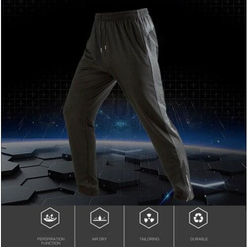 Mens Running Pants Sports Joggers Quick-Dry Loose Straight Cylinder Active Pants Gym Workout Jogging Trousers Plus Size XXXL