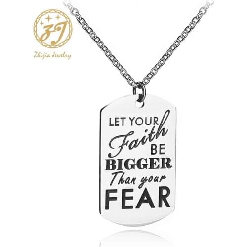 Zhijia jewelry Stainless Steel Mens Necklace Stainless Steel Pendant Dog Tags Army Nameplate Mens Pendant Free Shipping