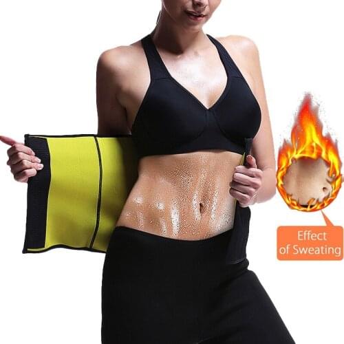 Women Neoprene Body Shapers Slimming Belt Waist Shaper Fat Burner Waist Trainer Weight Loss Tummy Control Workout Sauna Suit