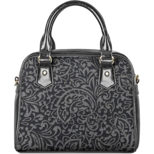 Polynesian tribal style Handbag with Adjustable Shoulder Strap Leather Tote Shoulder Bags Custom Womens Bags