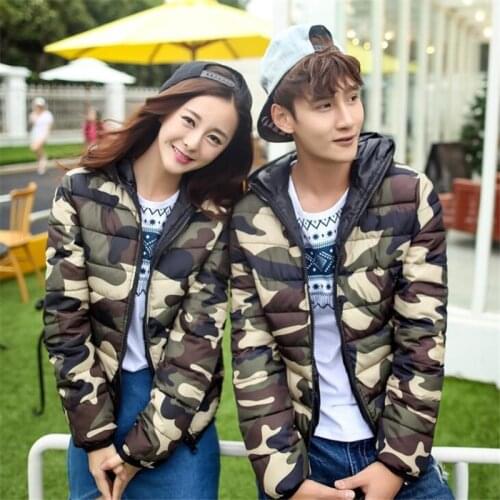 Pop Lovers Winter Jacket Coat Fashion Camouflage Cotton Padded Windproof Military Warm Brand Hooded Outerwear Male Down Parkas