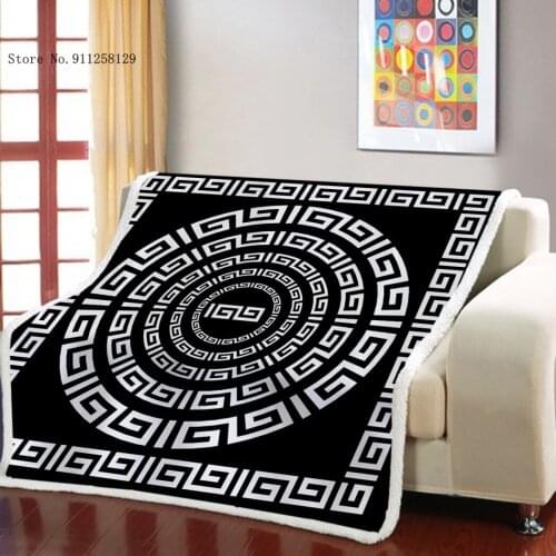 Cartoon Geometry Blanket 3D Print Popular Luxury Throw Blanket For Living Room Weighted Blanket Nap Office For Bedroom Blanket