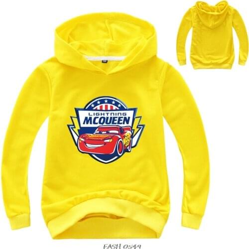 Cartoon Tee 95 Car kids Hoodie Design Boy Fashion Sweatshirt Autumn Cotton Pullov Jacket for boys