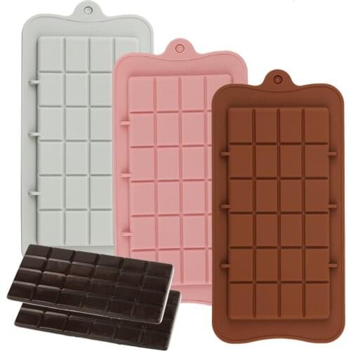 Silicone Mini Chocolate Block Bar Mould Mold Ice Tray Cake Decorating Baking Cake Jelly Candy Tool DIY Molds Kitchen Tool 1pcs