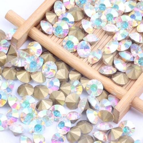 Ss37 7.8-8.0mm 288pcs/Pack Strass Chatons-Stone Jewelry-Making Glass Nail-Art Pointed-Back Diamante-Supplier Cone