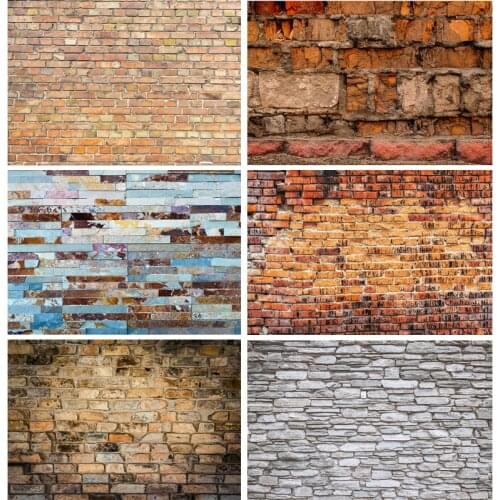 SHENGYONGBAO Vinyl Custom Photography Backdrops Vintage Brick Wall Theme Photo Background Studio Props 201225RY-508