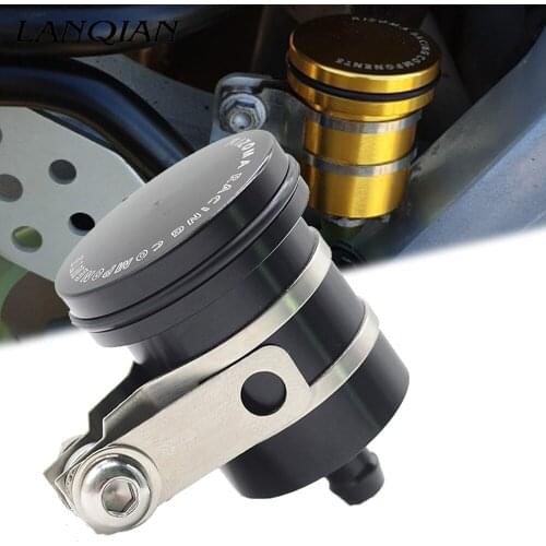 Motorcycle Rear Brake Fluid Reservoir Clutch Tank Oil Fluid Cup Cover For Tmax 500 Honda Dio Nc750x Bmw R1200gs Lc F800gs Gts300