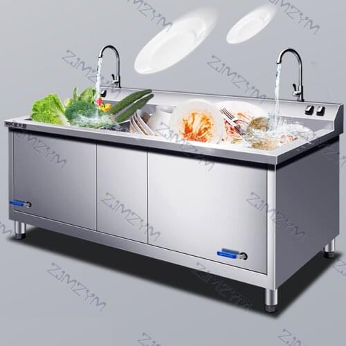 3KW ultrasonic dishwasher commercial automatic dish cup washing machine restaurant restaurant canteen hotel dishwasher