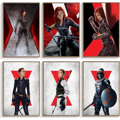 5D Diamond Painting Black Widow Marvel Avengers DIY Cross Stitch Kits Diamond Embroidery Full Mosaic Home Decoration