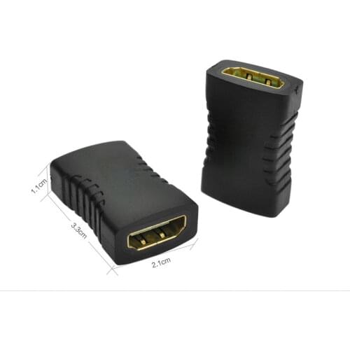 6PCS EXTENDER FEMALE TO FEMALE MALE TO FEMALE MALE TO MALE COUPLER ADAPTER JOINER HDMI-Compatiable Converter CONNECTOR 1080P