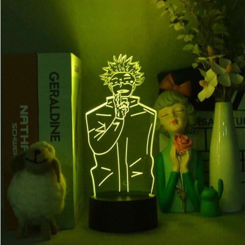 Anime Jujutsu Kaisen Led Night Light Satoru Gojo Lamp for Bedroom Decor Birthday Gift Satoru Gojo Light Jujutsu Kaisen Gadget
