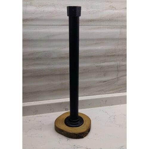 Wood Log Altlıklı Water Pipe Roll Towel Holder 322409852