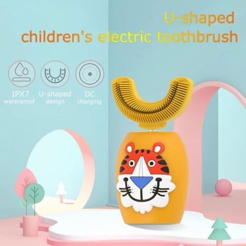 Hot selling high quality silicone soft bristles childrens Sonic smart electric toothbrush