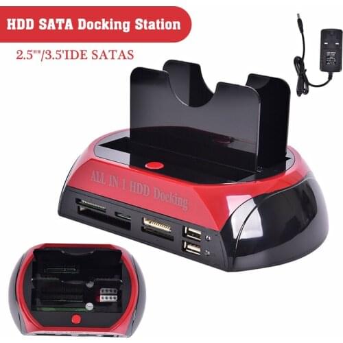 Mobile HDD Docking Station Dual Hard Drive Card Reader Multifunction Dock Upgraded Hard Drive Station Laptop Accessories