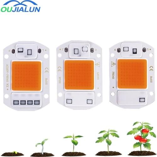 LED Grow COB Chip Phyto Lamp Full Spectrum AC220V AC110V 20W 30W 50W For Indoor Plant Seedling Grow and Flower Growth Lighting