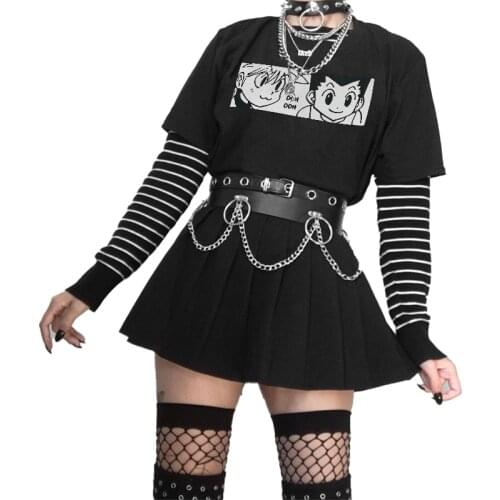 Janpanese Anime Hunter x hunter Killua t shirt for Women e Girl Kawaii Harajuku y2k tops oversized manga