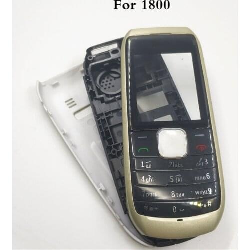 Good quality New Full Complete Mobile Phone Housing Cover Case+English Keypad For Nokia 1800