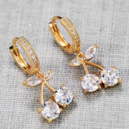 JK Fashion Women Drop Earrings Round Hoop Delicate Elegant Party Accessories Fine Girl Gift Female Statement Dangle Earrings