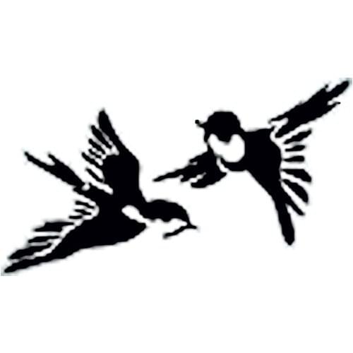 15*8.5cm car bumper biker motorcycle bird raven Cute And Interesting Fashion Sticker Decals Car Decor