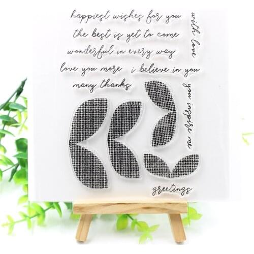 KSCRAFT Many Thanks Transparent Clear Silicone Stamps for DIY Scrapbooking/Card Making/Kids Fun Decoration Supplies