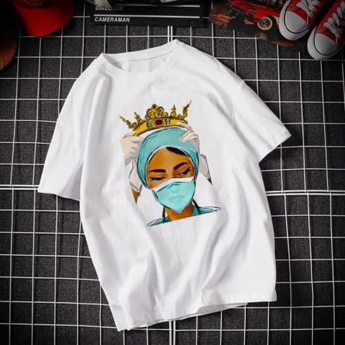 Nurse Queen Summer female T-shirt The ones who saved the world printing female T-shirt fashion T-shirt short sleeve female