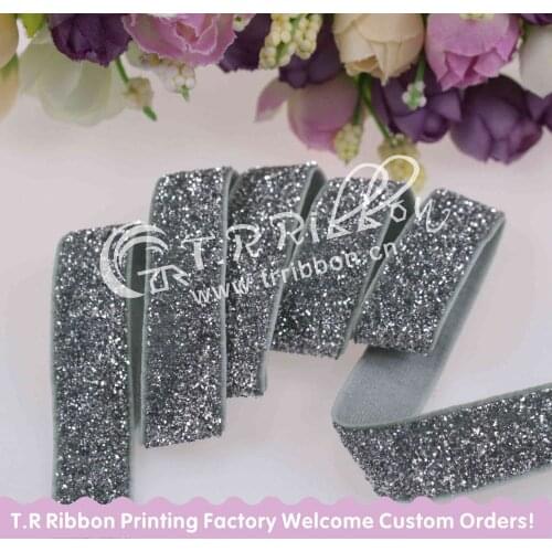 M-1 Light Silver Fold Over Elastic, Hair Accessories Fold Over Elastic,Shiny FOE for Headbands, 150yards/lot