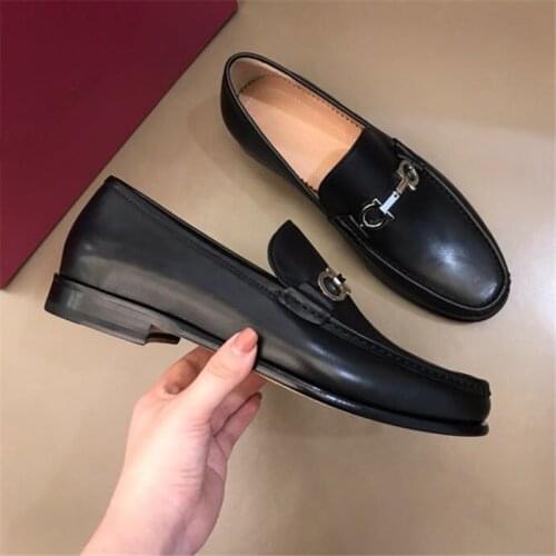 2020 new leather mens shoes business casual formal leather shoes wedding shoes