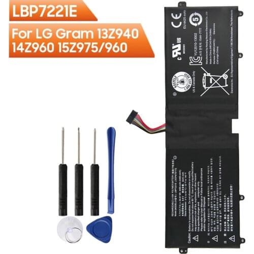 Original Replacement Battery For LBP7221E LBG722VH For LG Gram 13Z940 14Z960 14Z950 15Z97515Z960 15Z970 Series 4495mAh