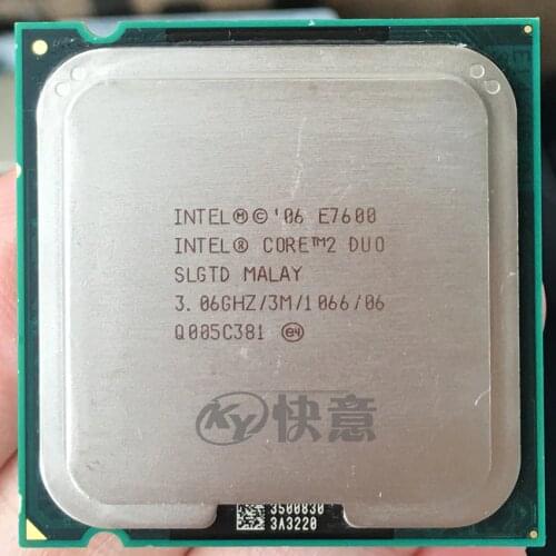 Intel Core 2 Duo E7600 CPU Processor (3.0Ghz/ 3M /1066GHz) Socket 775