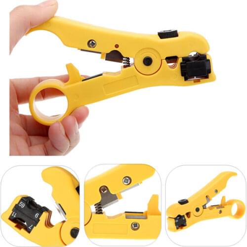 Rotary Coax Coaxial Cable Wire Cutter Stripping Tool RG59 RG6 RG7 RG11 Stripper
