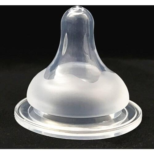 Wide Mouth Thick Frosted Nipple Breast Real Sense Feeding Pacifier Adaptation Wide Mouth Feeding Bottle Baby Silicone Nipple