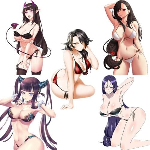 Three Ratels CDM365 sexy Bikini Girl Anime Car Sticker For Motorcycle Luggage Laptop Refrigerator Skateboard Bike wall sticker