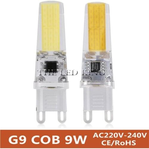 High Quality G9 LED Lamp 7W 10W Mini LED Bulb AC 220V-240V COB Spotlight Chandelier Lighting Replace Halogen Lamps Free shipping