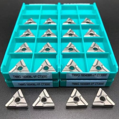 10PCS ceramic TNMG160408R TNMG160408L VF CT3000 turning tool 100% high-quality cermet grade TNMG 160408 CNC lathe parts tool