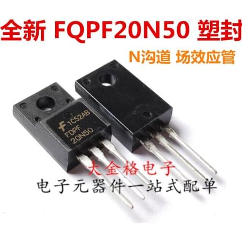 100% nuevo 10 pcs/lote MOSFET FDPF20N50 20N50 FDPF18N50 18N50 TO-220F Transistor original