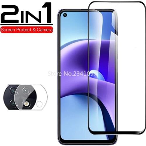 2in1 Full cover Tempered Glass For Xiaomi Redmi Note 9T 5G 9 Screen Protector For redmi 9T note 9 t 9 Lens Camera Glass