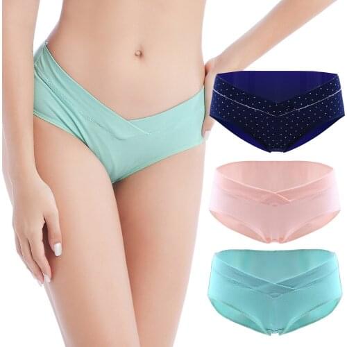 3PCS/Lot Maternity Panties For Pregnant Women Pregnancy Underwear Underpants Clothes Low-Waist Briefs Intimates Panties XXL