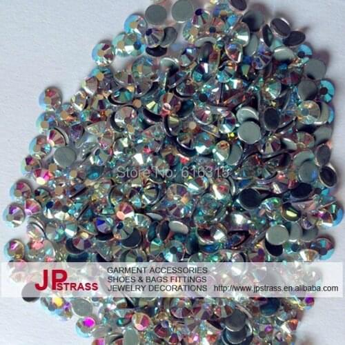 4mm flat back diamond hot -fix color ab crystal ss16 with 1440 pcs each pack ;crystal hot-fix diamond stone