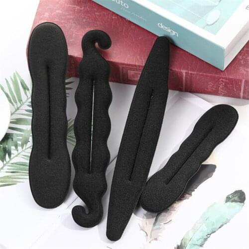 4pcs/set Magic Foam Sponge Clip Bun Curler Braider Hairstyle Twist Maker Tool Dount Twist Hair Accessories Styling Twister