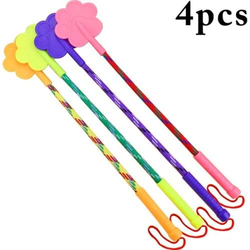 New Pet Dog Training Leashes Supplies Lovely Pet Pat Toys Dog Stick Pet Supplies Pet Training Sticks 4PCS
