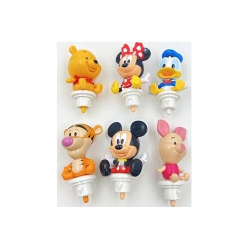 Disney Mickey Minnie Piglet A253434 Fashion Anime Action Figure PVC Model Cartoon Figures Toy Unisex Birthday Gifts