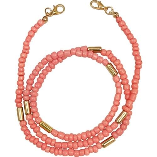 Boho Glass Seed Beads Mask Chain For Women Fashion Face Mask Holder Lanyard Color Beaded Neck Chain Bohemian Jewelry Bijoux Gift