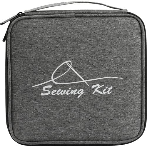 Oxford Cloth Crochet Hook Case Empty Portable Travel Crochet Storage Bag with Web Pocket for Carrying Crochet Bag