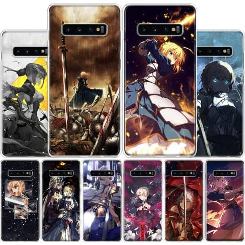 Anime Fate Zero Stay Night Saber Cover Phone Case For Samsung Galaxy S10 S20 Ultra Note 10 9 8 S9 S8 Plus Pro Lite S7 S6 J4 J6 J
