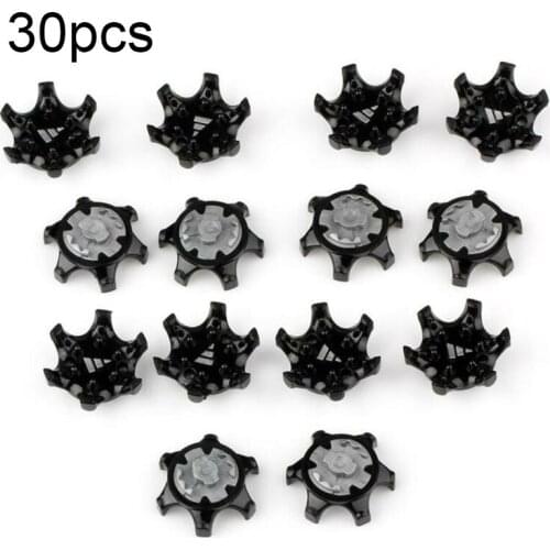 Golf Shoe Spikes Replace Clamp Cleat Screw-in Removal Tools Plastic Black Golf Spikes +1 Nail Remover Golf Training Aids