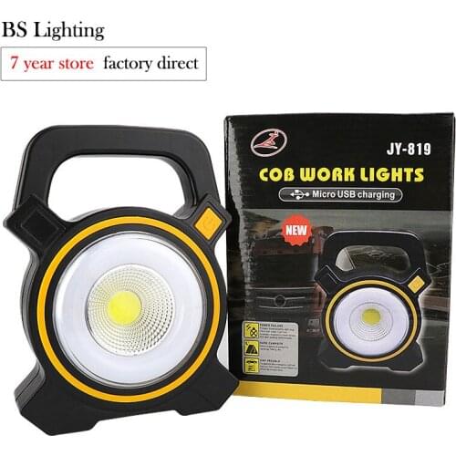 Hot Sale COB LED Light Solar Rechargeable Outdoor Waterproof High Bright ABS Plastic Portable Fishing Lantern Camping Lamp 18650