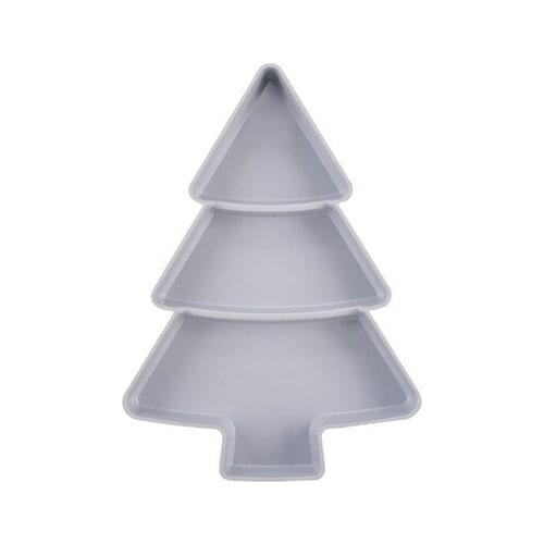 Creative Christmas Tree Dried Fruit Plate Fruit Plate Dried Fruit Box Lazy Snack Box Household Pnack Plate Plastic