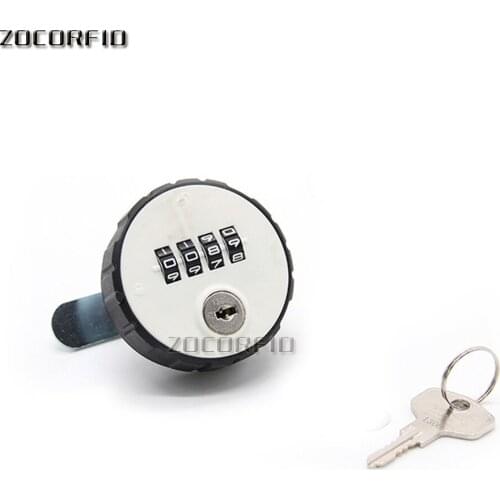 Circular mechanical tongue lock locker lock office furniture lock filing cabinet drawer lock key double password lock