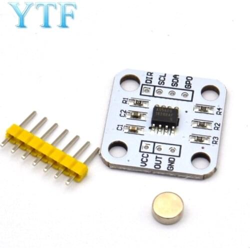 AS5600 magnetic encoder magnetic induction angle measurement sensor module 12bit high precision